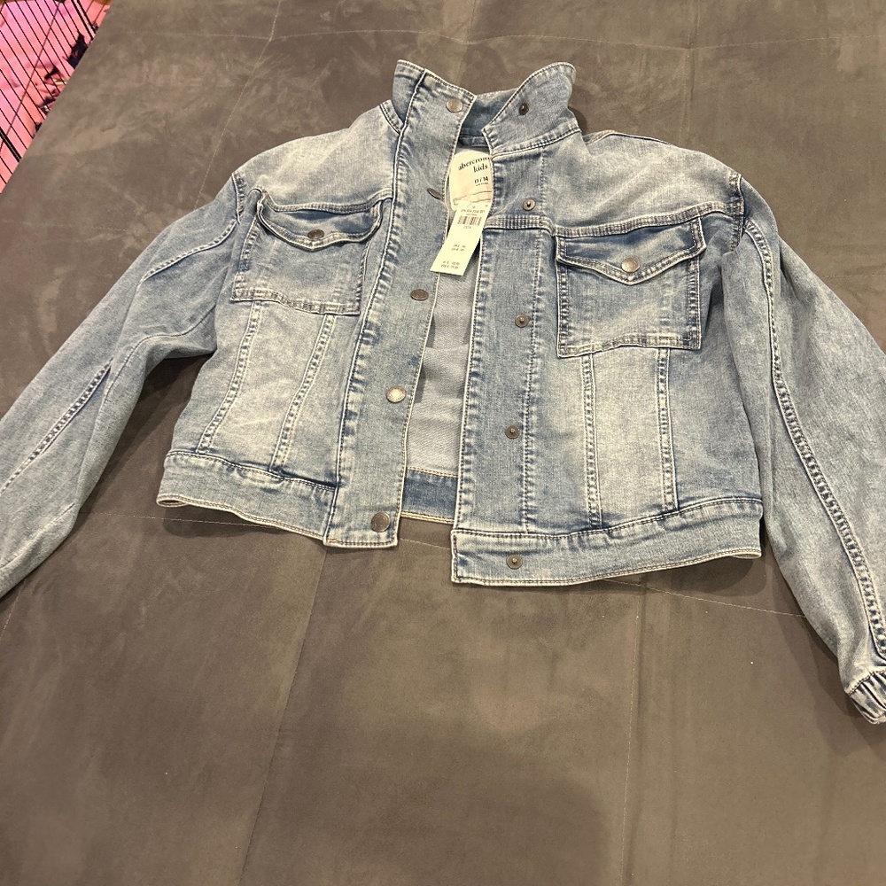 abercrombie kids jean jacket